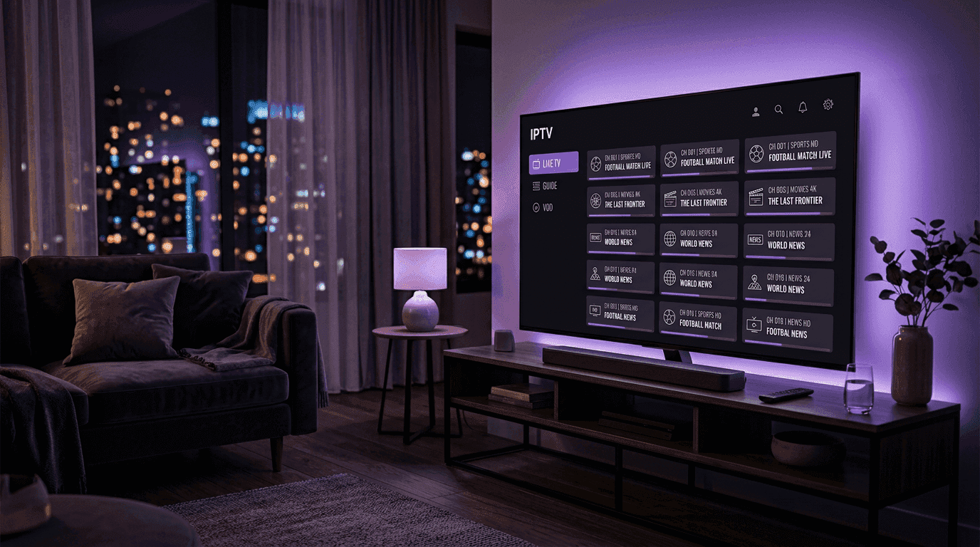 Premium IPTV-streaming op tv met live tv en VOD